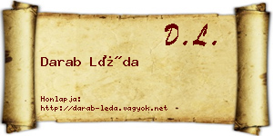 Darab Léda névjegykártya