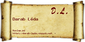 Darab Léda névjegykártya